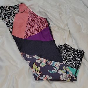 VSX SPORT patchwork LEGGINGS HTF